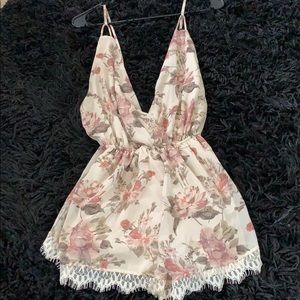 Light floral romper